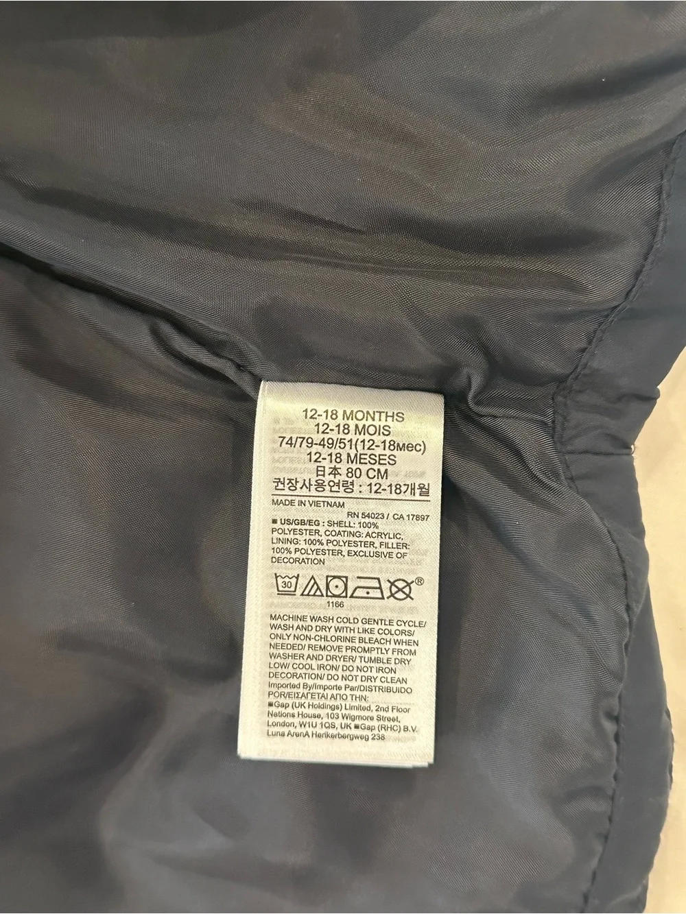 GAP image shows
